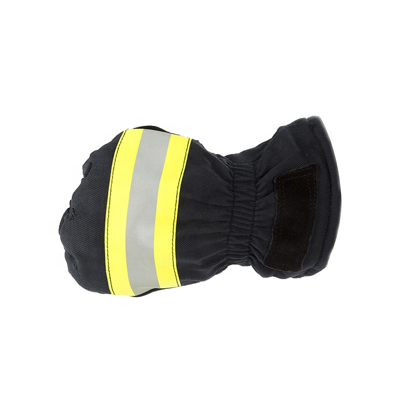 Reflective fire fighter custom fire resistant fire fighting gloves yellow